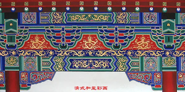 晋中中国建筑彩画装饰图案